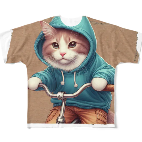 にゃんこ🐱 フルグラフィックTシャツ