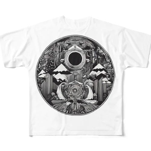 Cosmic Convergence All-Over Print T-Shirt