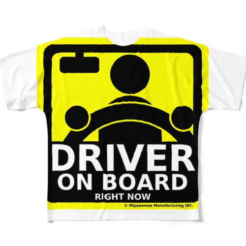 DRIVER ON BOARD フルグラフィックTシャツ