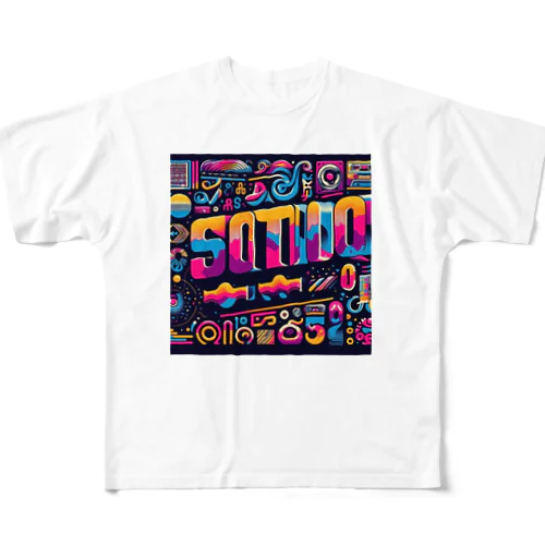 1980年代のレトロフォント All-Over Print T-Shirt