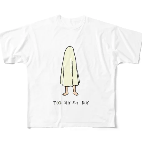 TOO SHY SHY BOY カラー フルグラフィックTシャツ