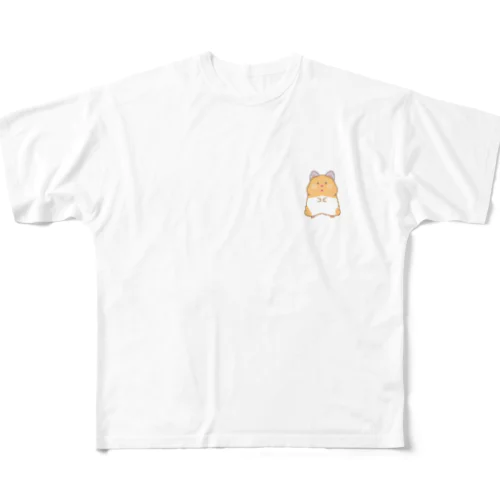 ハムスターのぱんこ All-Over Print T-Shirt