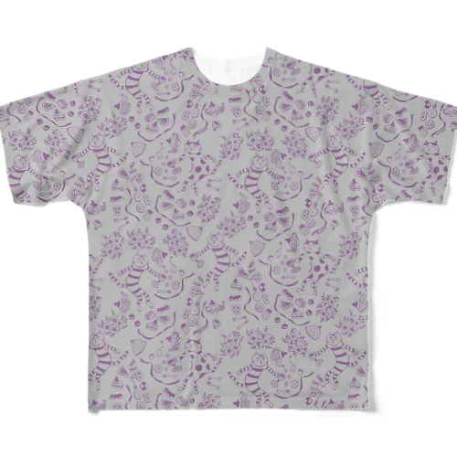 猫のティータイム All-Over Print T-Shirt