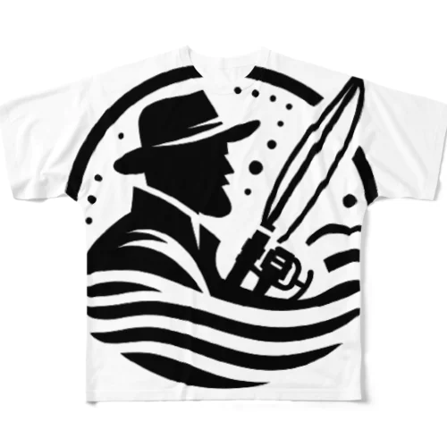 釣り人 All-Over Print T-Shirt