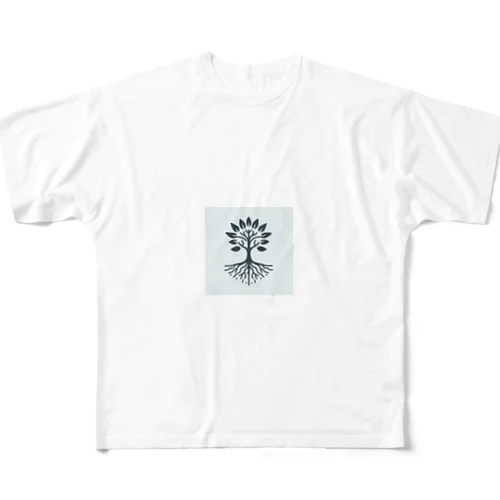自然 All-Over Print T-Shirt