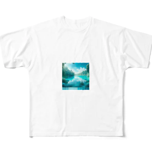  Almost Transparent Blue. All-Over Print T-Shirt