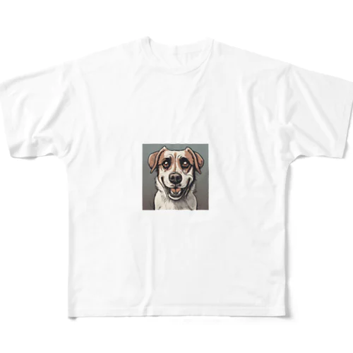 頼れる犬グッズ フルグラフィックTシャツ