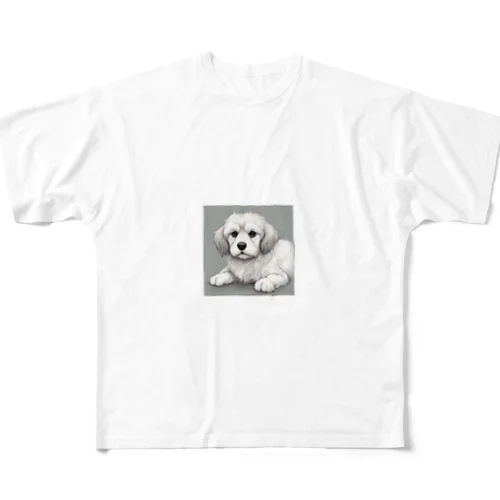 甘えん坊な犬グッズ All-Over Print T-Shirt