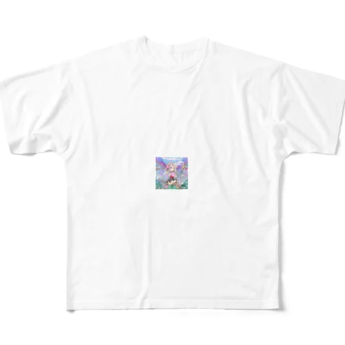 天界から舞い降りて All-Over Print T-Shirt