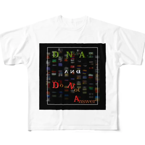 DNA and DNA フルグラフィックTシャツ