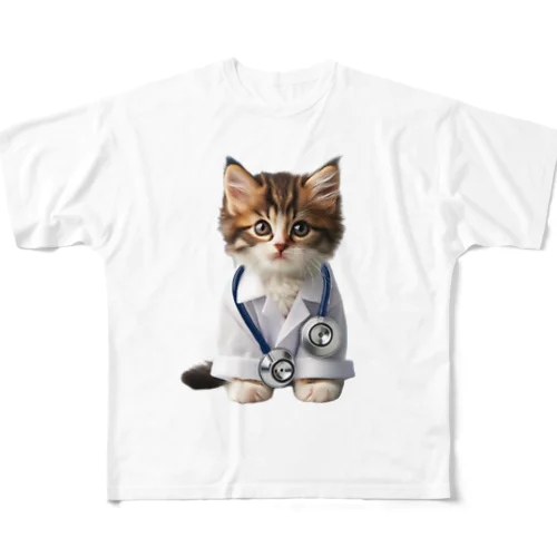 Drねこ丸No1 All-Over Print T-Shirt