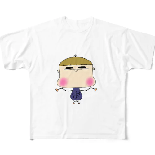 どーーんとOTOMODACHI  All-Over Print T-Shirt