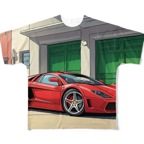 スーパーカー フルグラフィックTシャツ