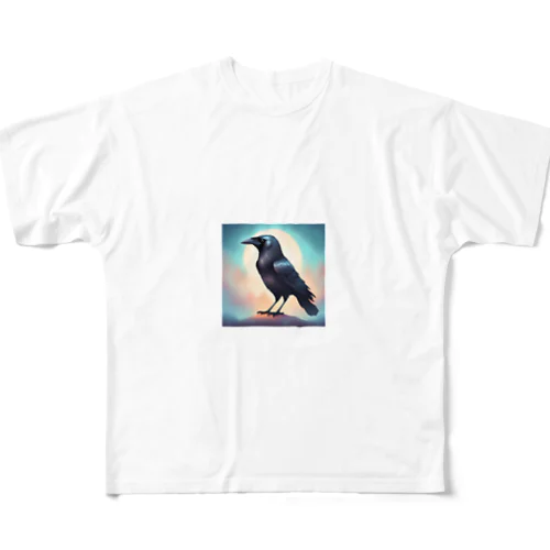 Night Crow All-Over Print T-Shirt