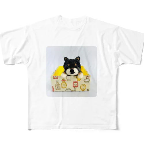 黒柴むさし All-Over Print T-Shirt