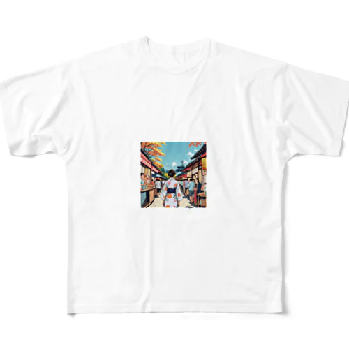 浴衣 フルグラフィックTシャツ