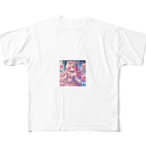 スライム娘「ジェム」 All-Over Print T-Shirt