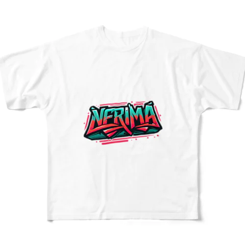 HipHopのグラフィティのロゴ「NERIMA(練馬)」 All-Over Print T-Shirt