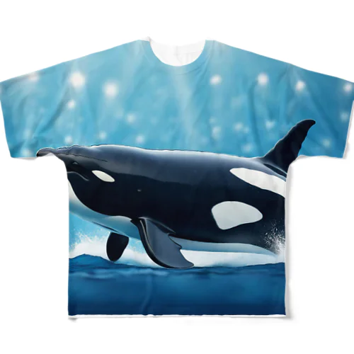 海界の王者シャチ All-Over Print T-Shirt