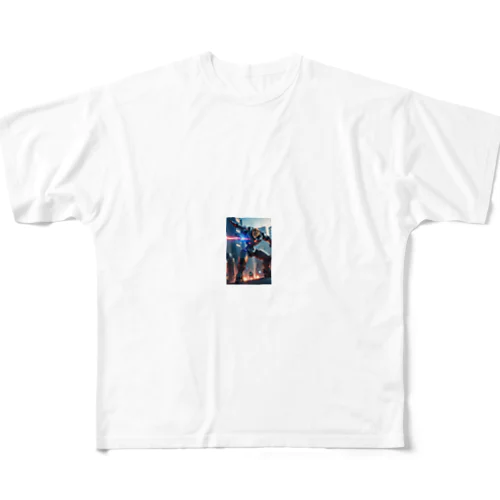 ライオンロボットV1 フルグラフィックTシャツ