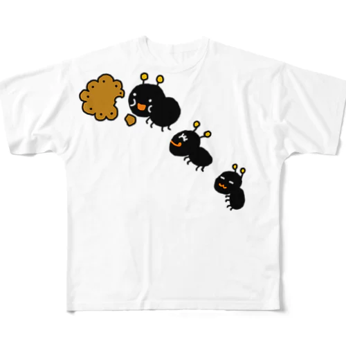 🐜ありさんの生活🍪 フルグラフィックTシャツ