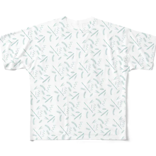 ケイソウ・フリーク【緑色ver.】 All-Over Print T-Shirt