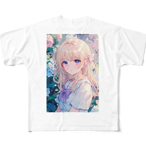 花園の美姫 All-Over Print T-Shirt