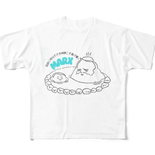 マルクスTシャツ フルグラフィックTシャツ