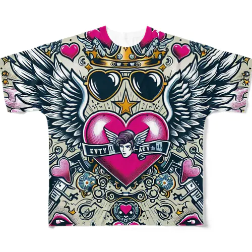 WING HEART005 All-Over Print T-Shirt