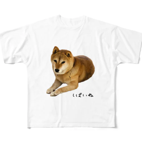 伏せ？してる柴犬さん All-Over Print T-Shirt