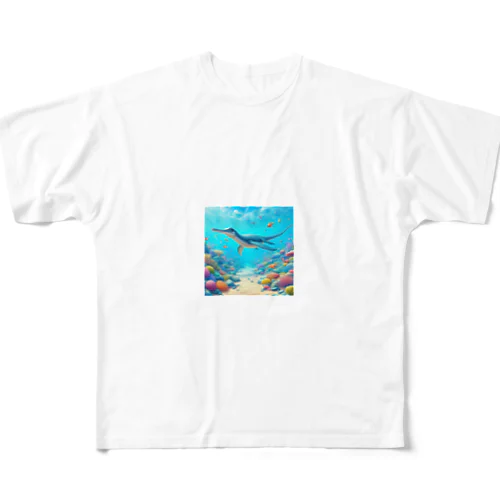 アクアぎょ All-Over Print T-Shirt