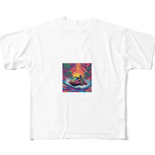 真夏のジェットスキー All-Over Print T-Shirt