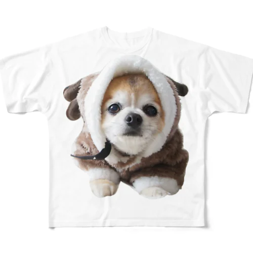 トナカイチワワ All-Over Print T-Shirt