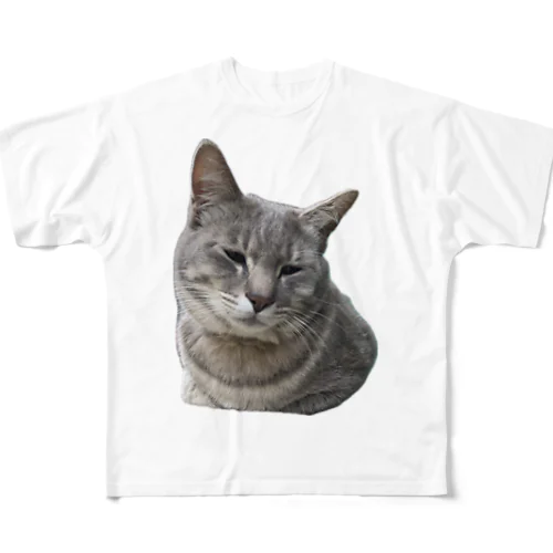 癒し猫　ハルシリーズ フルグラフィックTシャツ