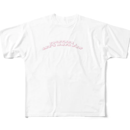 ピンクで元気にゴー！ All-Over Print T-Shirt