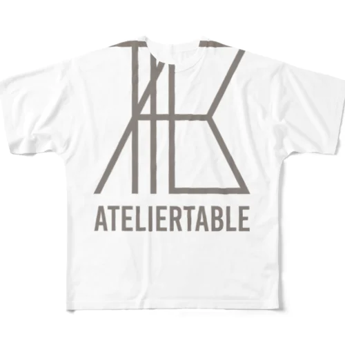 ateliertable フルグラフィックTシャツ