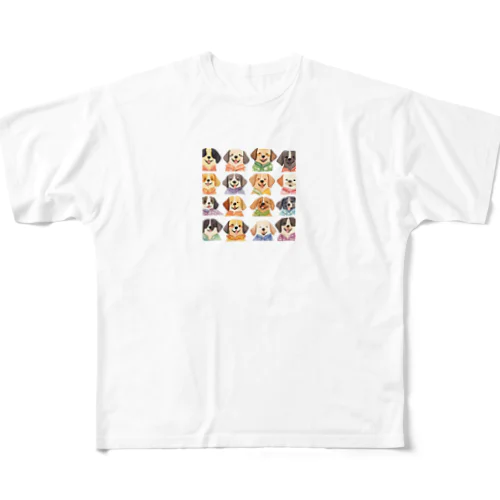 アロハシャツ犬 All-Over Print T-Shirt