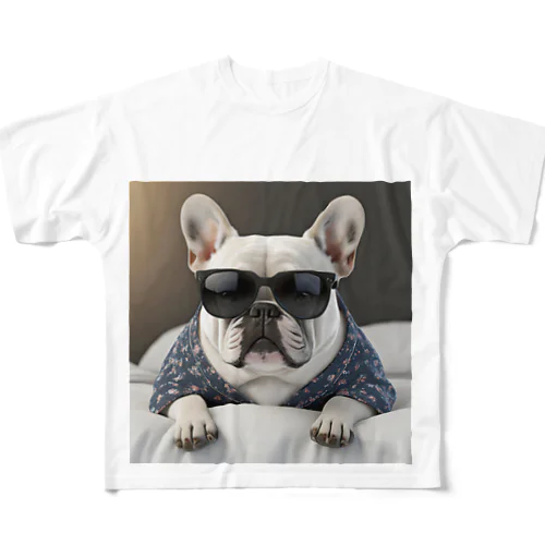 おやすみBOSS犬 All-Over Print T-Shirt