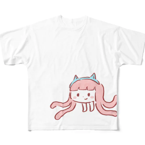 なぞの生き物ちゃん All-Over Print T-Shirt