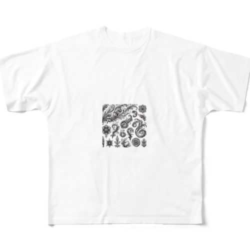 Flower フルグラフィックTシャツ