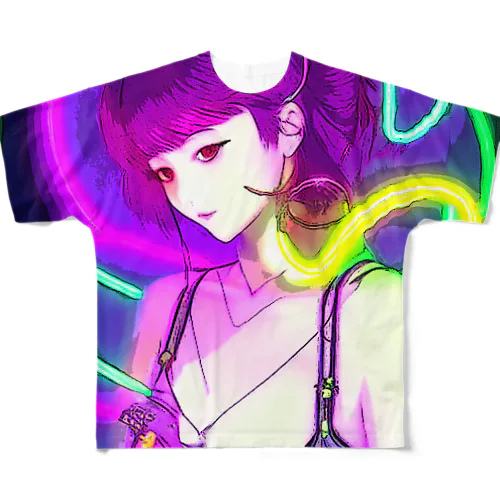 お色気★きゅぴきゅぴガール All-Over Print T-Shirt