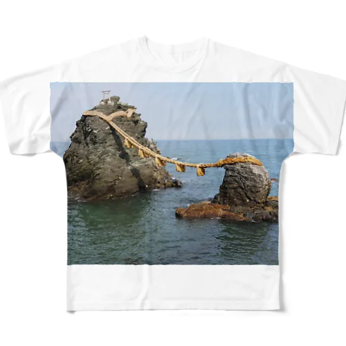 夫婦岩 All-Over Print T-Shirt