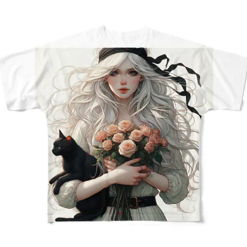 誕生日に薔薇を贈る All-Over Print T-Shirt