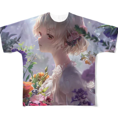 Blossom Serenade All-Over Print T-Shirt