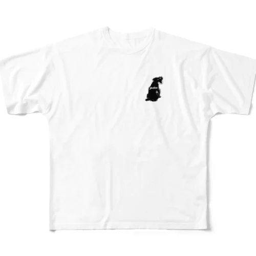 見返り犬ジャスティス All-Over Print T-Shirt