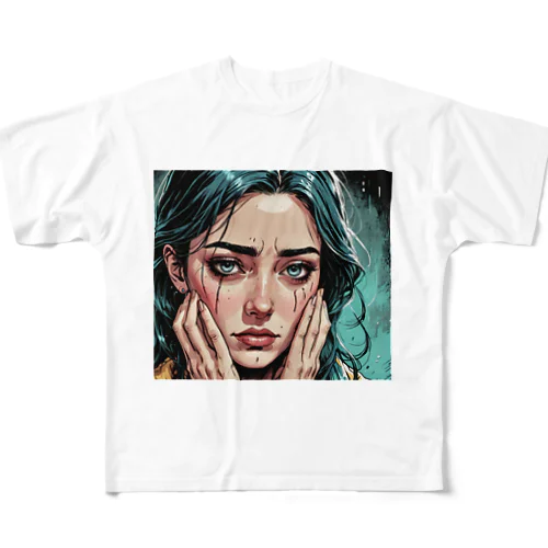 心が震えた 感情 All-Over Print T-Shirt