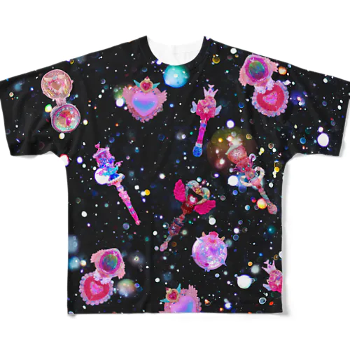 躁殼総柄 All-Over Print T-Shirt