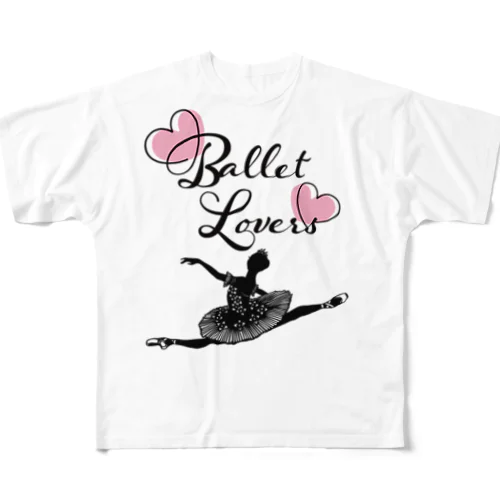 Ballet Lovers Ballerina All-Over Print T-Shirt