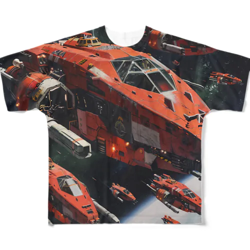 甲冑戦隊地球防衛軍　Tomoe bb 2712 All-Over Print T-Shirt