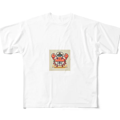 カニ提督 フルグラフィックTシャツ